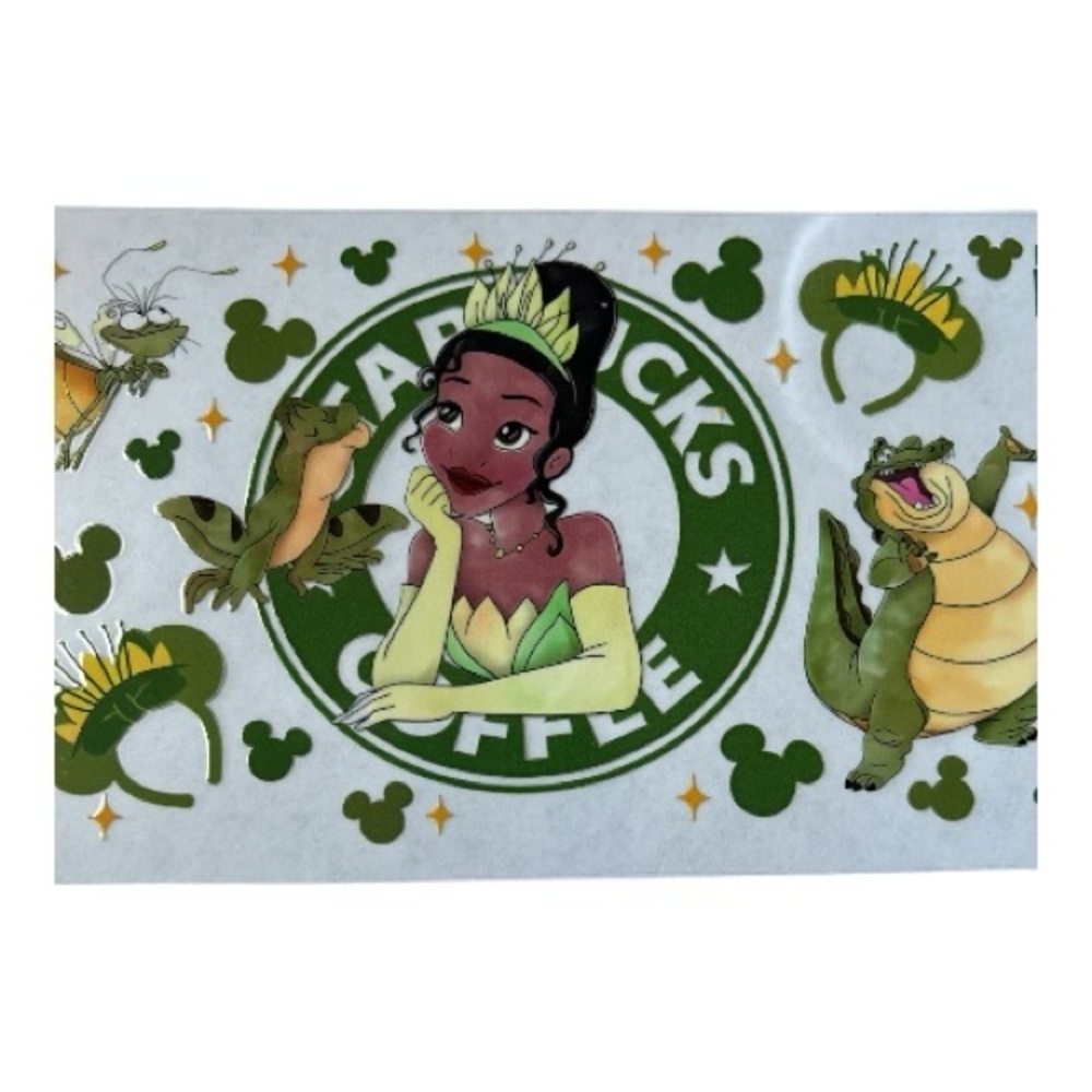 Princess Tiana Cup Decal 253